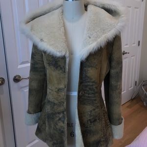 Serati Leather sheepskin coat